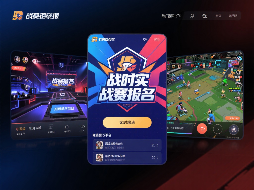 赛事报名与实时观战
平台支持用户在线报名参与热门