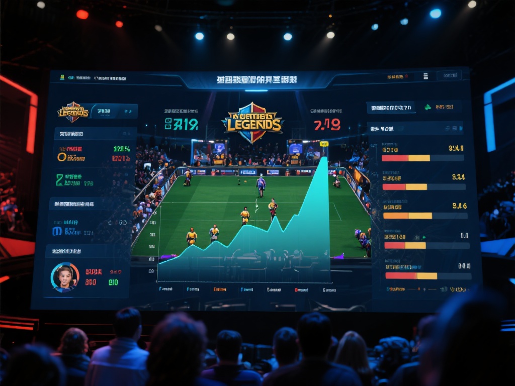 以知名赛事《英雄联盟》为例，每轮比赛的实时经济差、